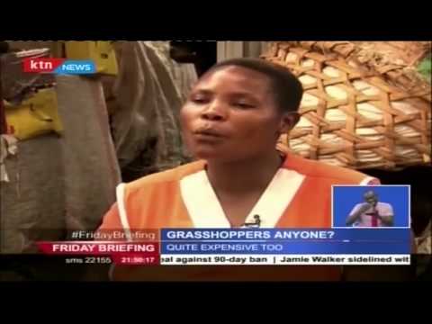 Grasshoppers are a rare delicacy in Uganda