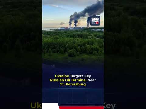 Massive Fire Erupts After Ukrainian Strike on Russian Oil Facility