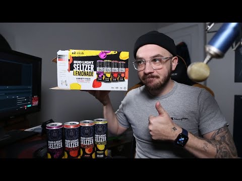 NEW Bud Light Seltzer Lemonade Variety Pack Review - #HardSeltzer