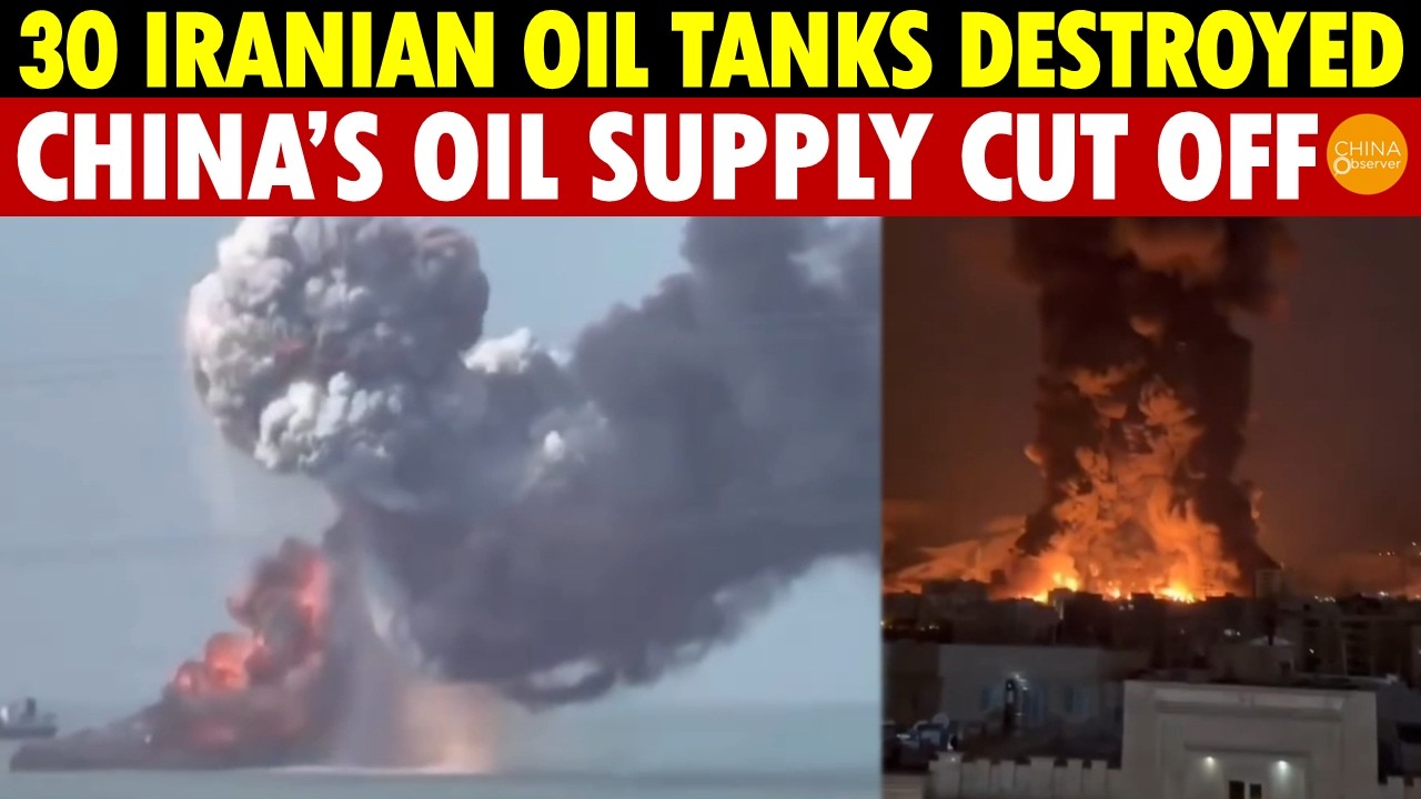 Breaking! 3 Iranian Warships Sunk, 30 Large Oil Storage Tanks Destroyed, China’s Oil Supply Cut Off!