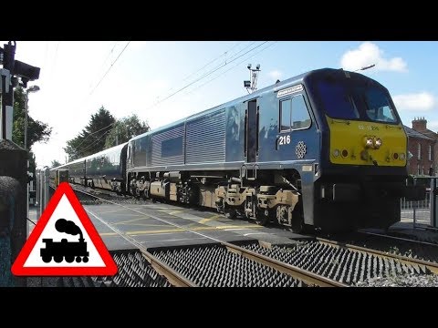 Serpentine Avenue Level Crossing - IE 216 on Belmond Grand Hibernian Train
