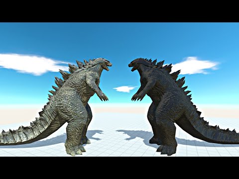 Godzillas vs Shadow Itself - Animal Revolt Battle Simulator