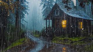 Rain Sounds for Sleeping - Torrential Rainstorm & Natural Thunder for Deep Sleep, Relax, Meditation