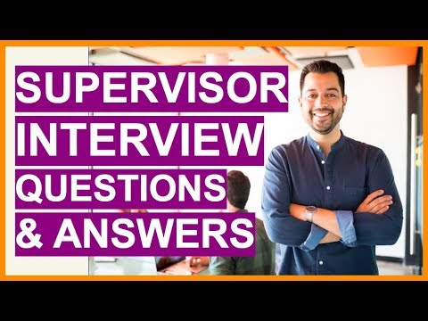 スーパーバイザーの面接の質問と回答スーパーバイザーの面接をパスする方法 (SUPERVISOR Interview Questions & Answers! How To PASS A Supervisor Interview!)