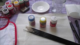 Pittura su stoffa, come iniziare - parte 1