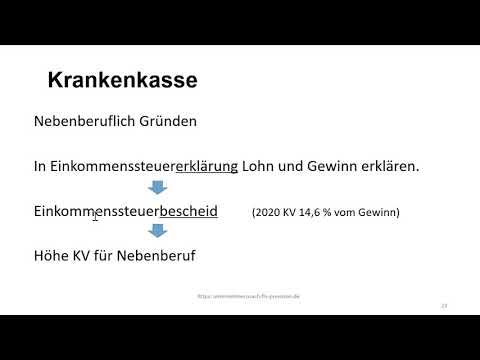 Höhe der Krankenversicherung bei nebenberuflicher Gründung, nebenberuflich selbstständig werden