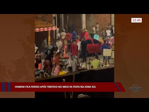Homem fica ferido após tiroteio no meio de festa na zona sul 28 11 2022