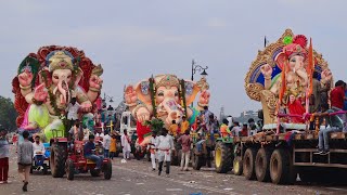 Ganesh Shobha Yatra  Ganesh nimajjanam in Tank bun
