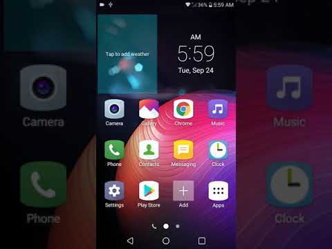 LG K30 Easy Mode with App Drawer