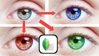 Change Eye color in a Minute - Snapseed Photo Editing - T59