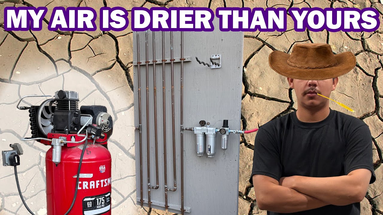The CLEANEST and DRIEST Air!! Air Compressor Aftercooler Filtration and Water Dryer System!