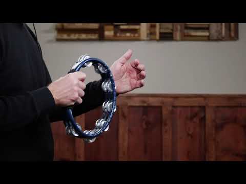 Meinl Percussion TMT1A-B ABS Plastic Handheld Tambourine, Aluminum Jingles, Blue image 6