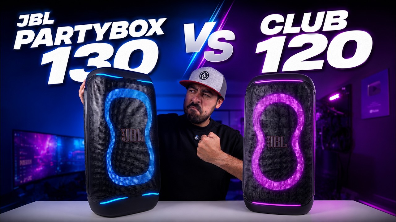 Miniatura da avaliação em vídeo de Caixa de Som Bluetooth JBL PartyBox Club 120 - Preto