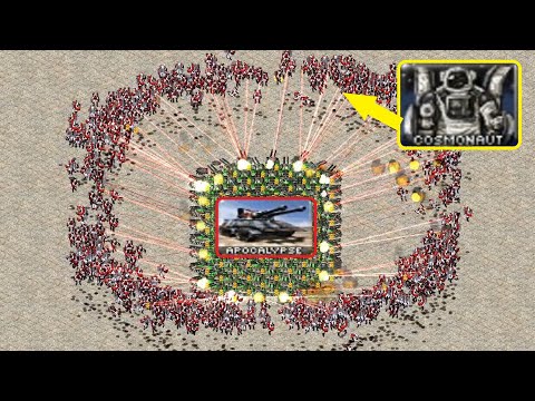 100 Apocalypse surrounded by 1000 Cosmonauts - Red Alert 2