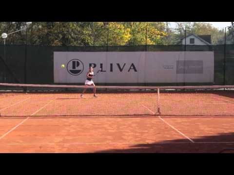 Tennis practice Darija Krzovska  10.2014g.