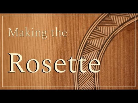 Making a Pattern Rosette for Classical Guitar - Christian Crevels Handmade Guitars
