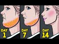 LOSE DOUBLE CHIN & FACE FAT | 14 Days Face Workout