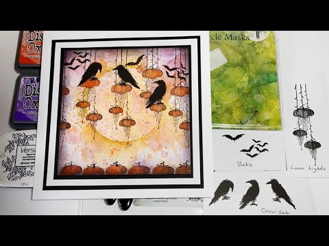 Welcome to the Magical Hanging Pumpkin Patch by Rosemary Rogers - A Lavinia Stamps Tutorial