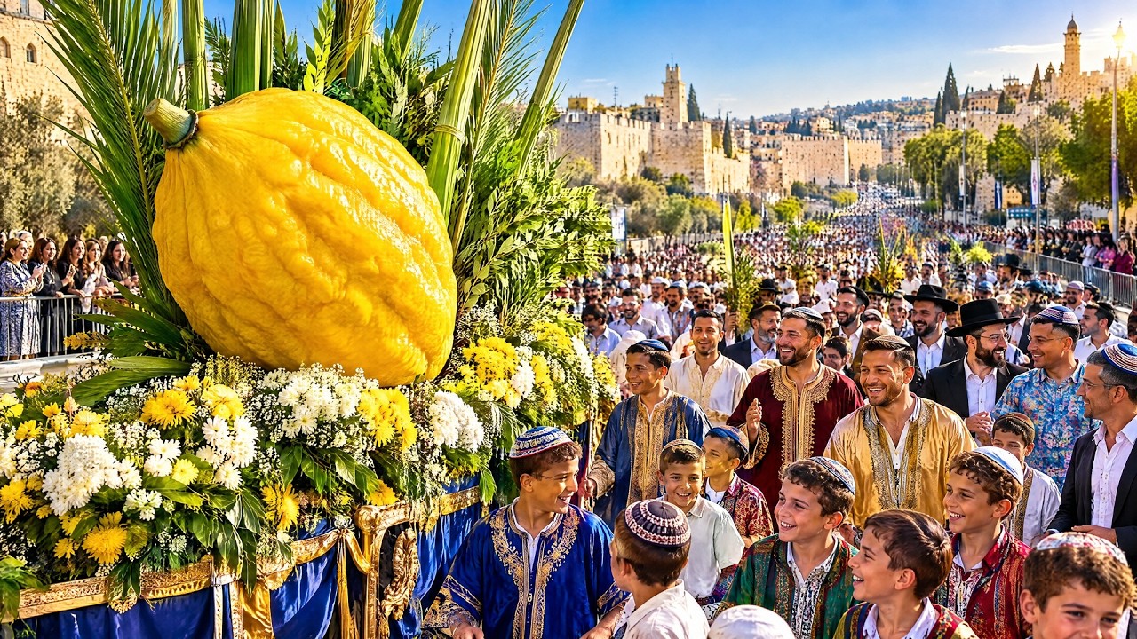 Souccot 5787 à Jerusalem 🍋 Défilé de Joie & d’Unité en Musique | 4K