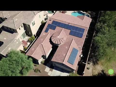 Drone footage of various installs