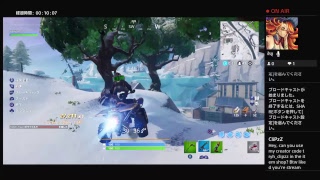 チャレンジ消化の旅[Fortnite]回線が切れるまで。いつきのマイルームがPS4からブロードキャスト