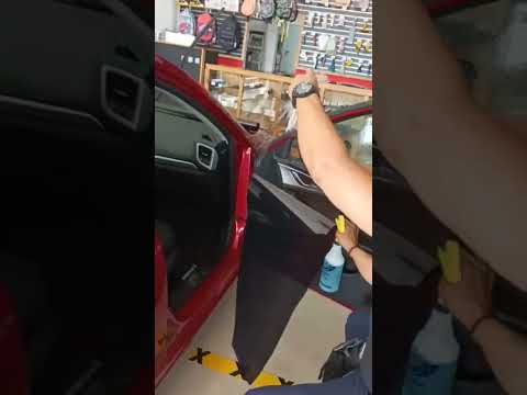 Instalación de polarizado Nano Cerámico en puerta paso a paso #polarizado #windowtint #papelahumado