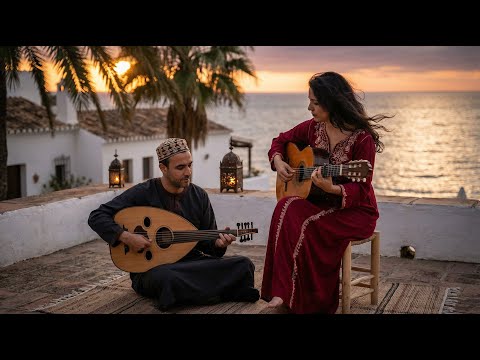 Calm by the Andalusian Coast | Instrumental Arabic Oud & Spanish Guitar