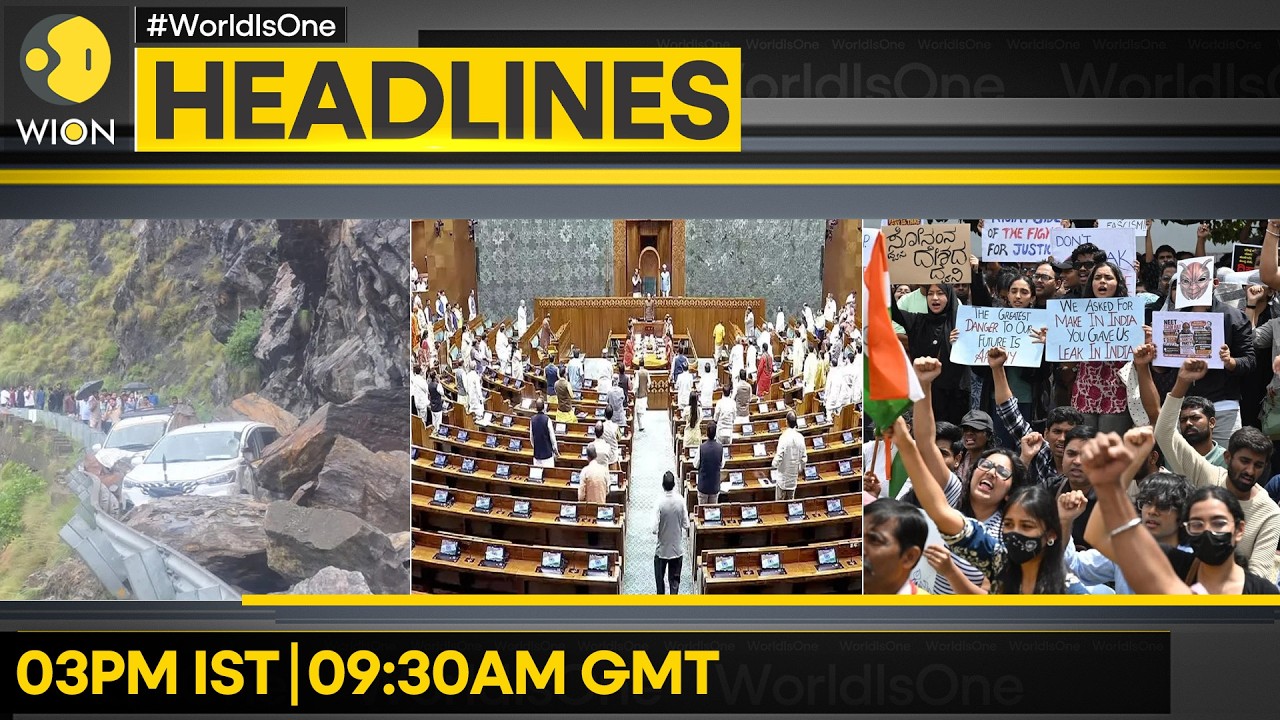 Protestors, Police Clash At CJP Protest | Parliament Faces Multiple Adjournments | WION Headlines