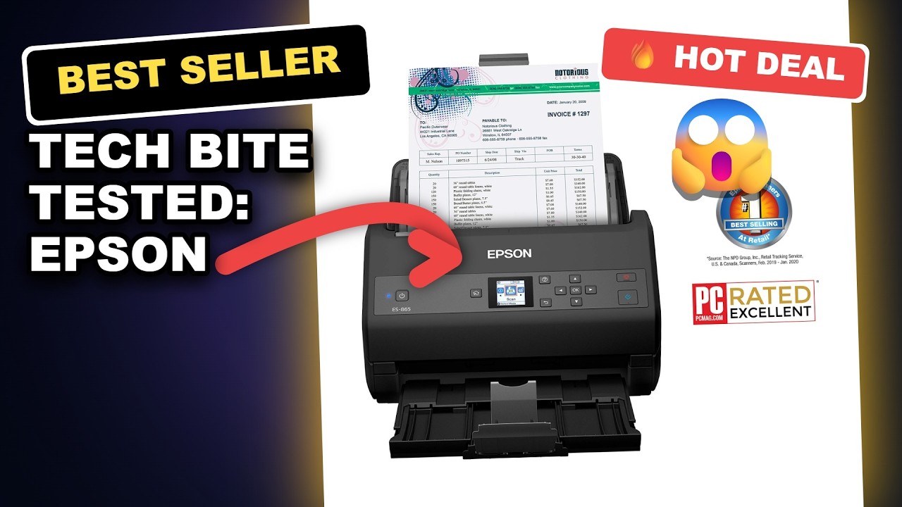 Tech Bite Tested: Epson Workforce ES-865 Document Scanner Unboxed for Productivity Hacks