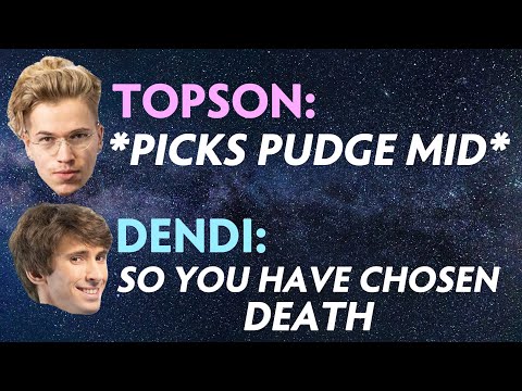 Topson PICKED PUDGE vs Dendi LEGEND BUTCHER — so you have chosen death