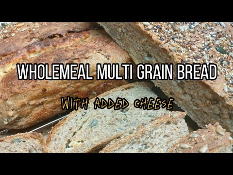 Scrumptious Wholemeal Multi Grain Bread with added cheese 😋