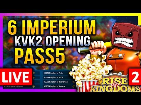 6 Imperiums: KVK2 Pass5 Opening 🔥 S11037 LIVE! 🔴 Saladin Meta :) - Rise of Kingdoms ROK Fleisch