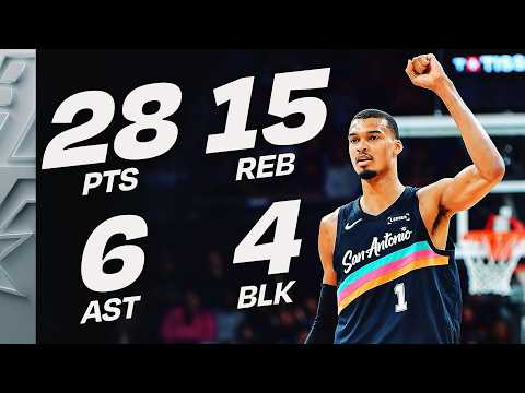 Wembanyama DOMINATES as Spurs Win 8th Straight  (28 PTS & 15 REB) 🔥 | February 21, 2026