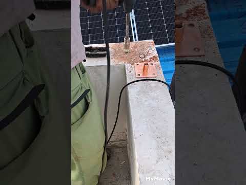 How to drill to install lightning arrester|LA for Off Grid Solar System|लाइटनिंग अरेस्टर #solar
