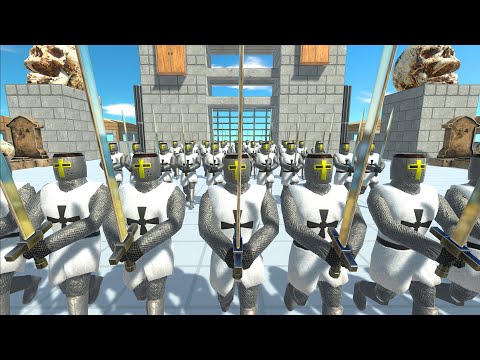 DEFENDERS OF THE CASTLE | Teutonic Knights VS. every STRONG UNIT | Animal Revolt Battle Simulator