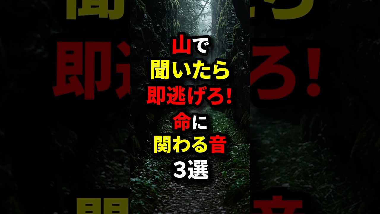 山で聞いたら即逃げろ！#shorts #都市伝説#雑学