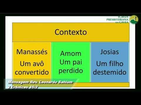 2 Crônicas 35. 2 - Rev. Leonardo Sahium (26/05/2019 - Manhã - IPG)
