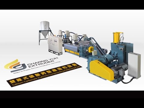 Calcium carbonate compounding pelletizing plant