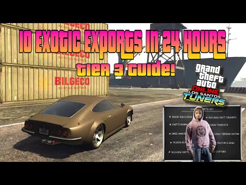 GTA Online: Deliver all 10 Exotic Exports vehicles in a day