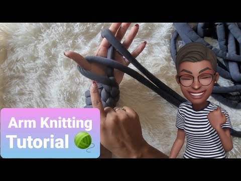 How to Arm Knit a Chunky Blanket