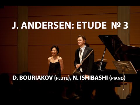 J. Andersen: Etude No. 3 from 24 etudes for flute, Op. 15 (piano part by D. Bouriakov)