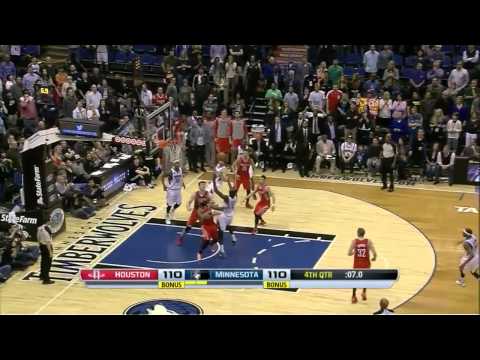 Houston - Minnesota 110 -112: Gorgui Dieng's gamewinner | 11 Apr 2014