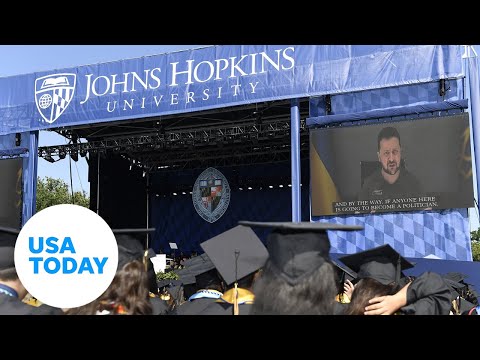 Zelenksyy surprises Johns Hopkins graduates during commencement USA TODAY
