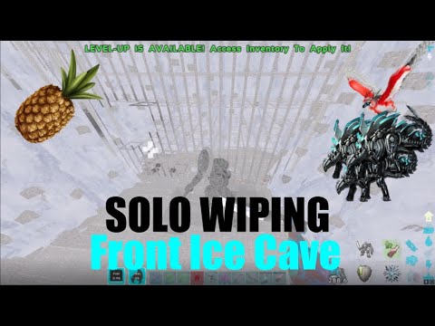 Solo Wiping Front North Ice Cave & Wiping Vent From Inside Out | Ark Official Small Tribes PC