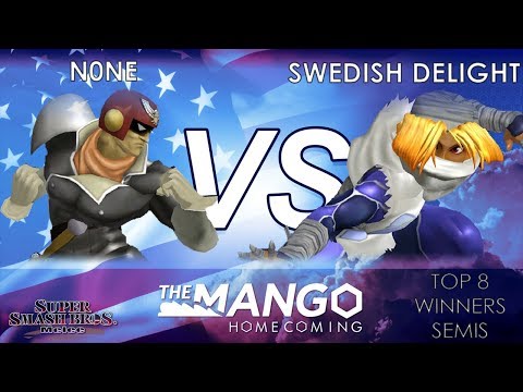 Mango Homecoming - OG | Swedish Delight (Sheik) VS ALG | n0ne (Falcon) - SSBM - Top 8- Winners Semis