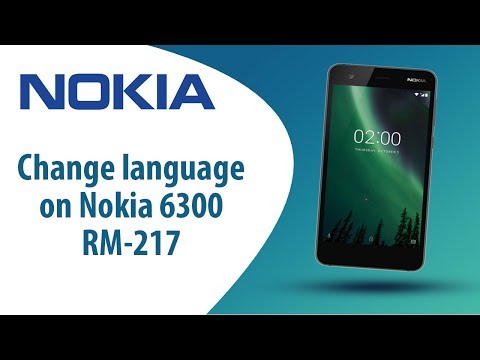 How to change language on Nokia 6300 RM-217?