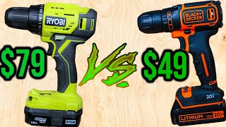 RYOBI vs BLACK AND DECKER  BATTLE OF THE DRILLS