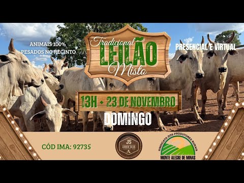 Leilões do Sindicato dos Produtores Rurais de Monte Alegre de Minas