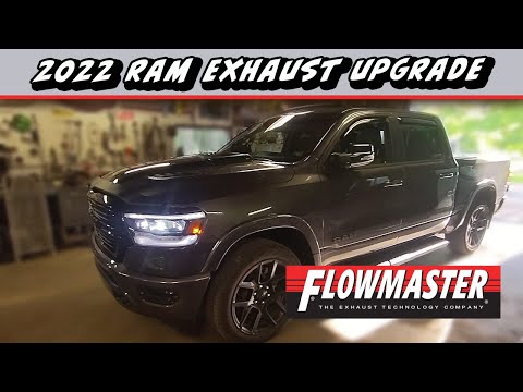 2022 Ram Exhaust Upgrade - Adding a Flowmaster 3\" Outlaw Exhaust to a Midnight Edition truck
