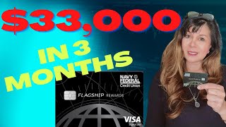 Navy Federal Flagship Credit Card Credit Limit Increase: $33,000 in 3 months. 91/3 Rule #NFCU #
